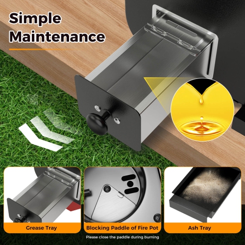 Costway Portable Tabletop Pellet Grill Outdoor Smoker BBQ w/Digital Control System