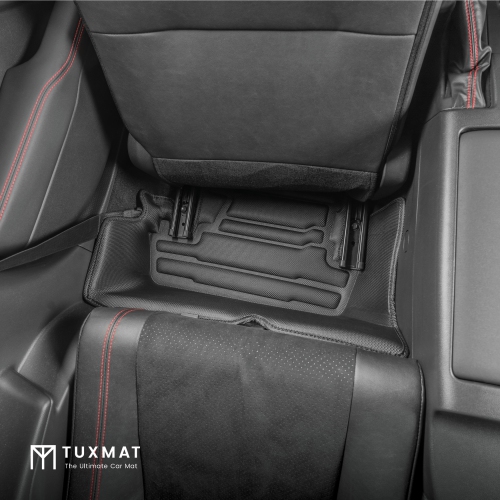 TuxMat - For Toyota GR86 2022-2026 Models - Custom Car Mats - Maximum Coverage, All Weather, Laser Measured - This Full Set Includes 1st and 2nd Rows