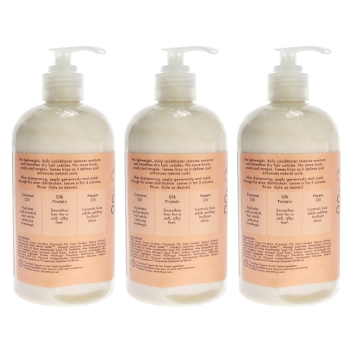 Coconut and Hibiscus Curl Shine Conditioner by Shea Moisture for Unisex - 13 oz Conditioner - Pack of 3
