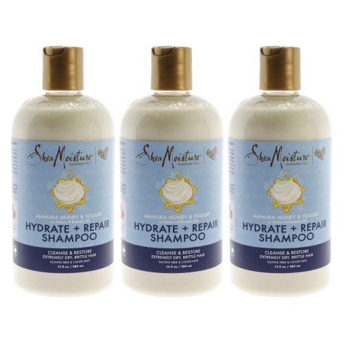 Manuka Honey and Yogurt Hydrate Plus Repair Shampoo by Shea Moisture for Unisex - 13 oz Shampoo - Pack of 3