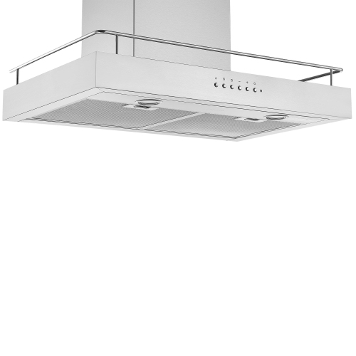 Ancona 30" 450 CFM Convertible Wall Mount Range Hood with Auto Night Light and Built-in Shelf in Stainless Steel