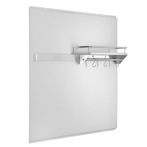 Ancona 30" Stainless Steel Backsplash with Knife Strip, Hook