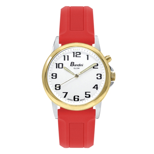 Mens Gold 38mm Analog Tone Glow Watch, Washable Silicone Band, Easy Read, Light Up, Quartz, White Dial, Big Numbers