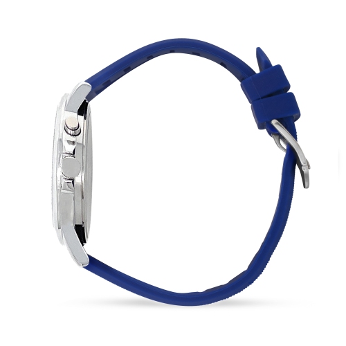 Mens Gold 38mm Analog Tone Glow Watch, Washable Silicone Band, Easy Read, Light Up, Quartz, White Dial, Big Numbers