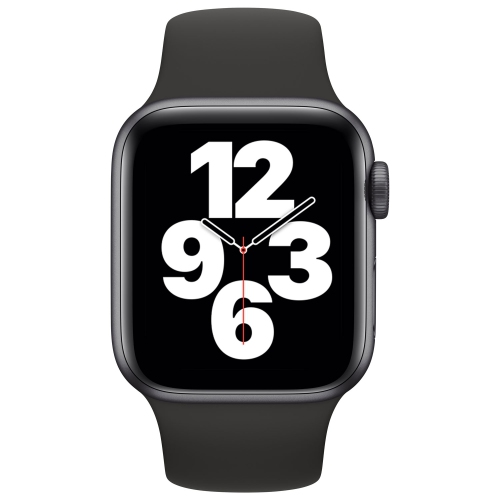 Apple Watch SE (GPS) 40mm Space Grey Aluminum Case with Black Sport Band by APPLE - Refurbished condition - Image 2