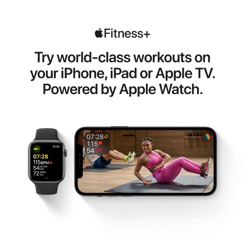 Apple Watch SE (GPS + Cellular) 40mm Space Grey Aluminum Case with Charcoal Sport Loop by APPLE - Refurbished condition - Image 6