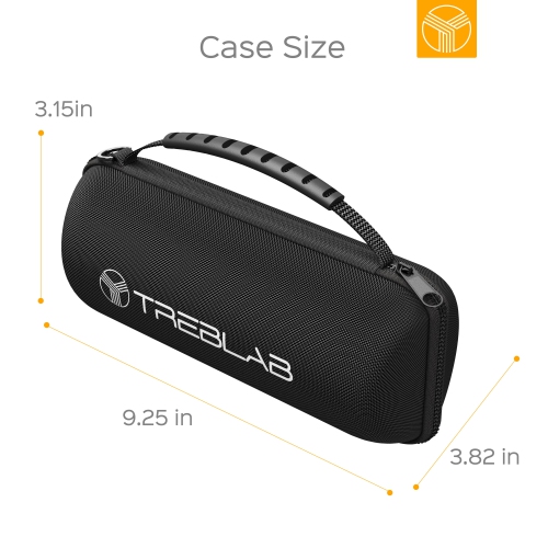 TREBLAB Original Carrying Case for TREBLAB HD77 Bluetooth Speaker - Compatible with Any Portable Speaker 3.15 x 3.19 x 7.36 in or Less