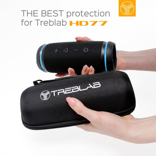 TREBLAB Original Carrying Case for TREBLAB HD77 Bluetooth Speaker - Compatible with Any Portable Speaker 3.15 x 3.19 x 7.36 in or Less