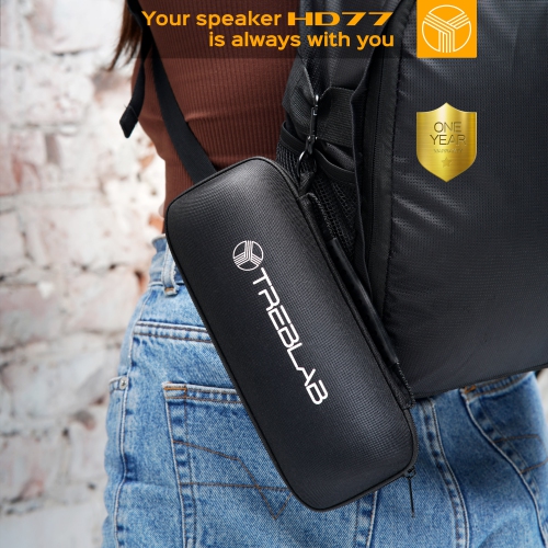 TREBLAB Original Carrying Case for TREBLAB HD77 Bluetooth Speaker - Compatible with Any Portable Speaker 3.15 x 3.19 x 7.36 in or Less