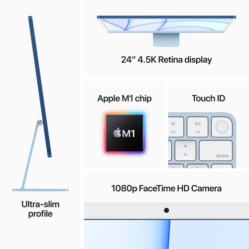 Apple iMac 24" (Spring 2021) - Green (Apple M1 Chip / 8-Core GPU / 256GB SSD / 8GB RAM) - English by APPLE - Refurbished condition - Image 6
