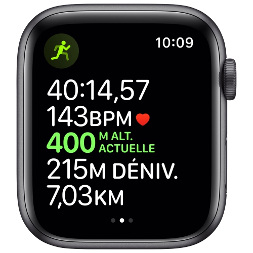 Apple Watch Series 5 (GPS + Cellular) 44mm Space Grey Aluminum Case with Black Sport Band by APPLE - Refurbished condition - Image 5