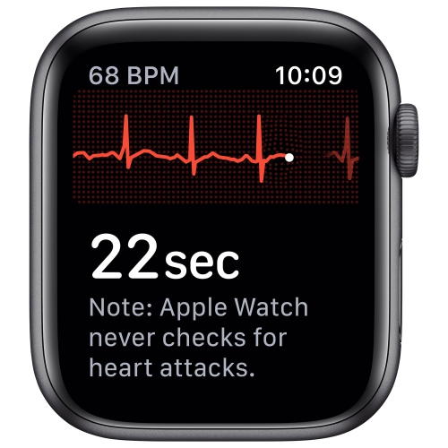 Apple Watch Series 5 (GPS + Cellular) 44mm Space Grey Aluminum Case with Black Sport Band by APPLE - Refurbished condition - Image 6