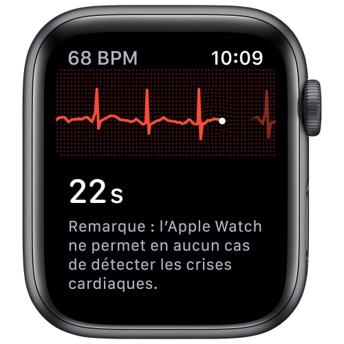 Apple Watch Series 5 (GPS + Cellular) 44mm Space Grey Aluminum Case with Black Sport Band by APPLE - Refurbished condition - Image 7