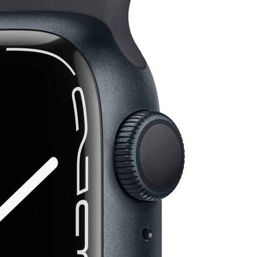Apple Watch Series 7 (GPS) 41mm Midnight Aluminum Case with Midnight Sport Band by APPLE - Refurbished condition - Image 3