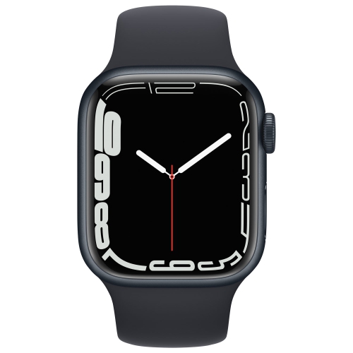 Apple Watch Series 7 (GPS + Cellular) 41mm Midnight Aluminum Case with Midnight Sport Band by APPLE - Refurbished condition - Image 2