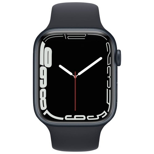 Apple Watch Series 7 (GPS + Cellular) 45mm Midnight Aluminum Case with Midnight Sport Band by APPLE - Refurbished condition - Image 2