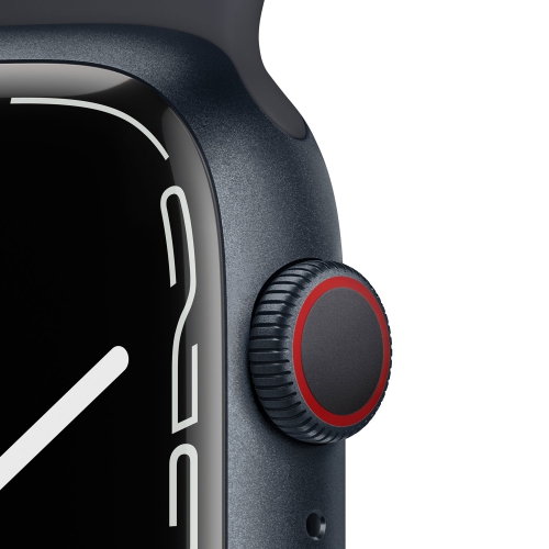 Apple Watch Series 7 (GPS + Cellular) 45mm Midnight Aluminum Case with Midnight Sport Band by APPLE - Refurbished condition - Image 3