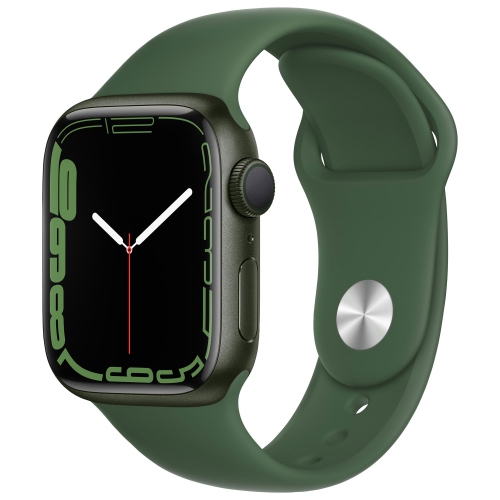 Remis à neuf avec boîtier en aluminium vert 41&nbsp;mm et bracelet sport trèfle