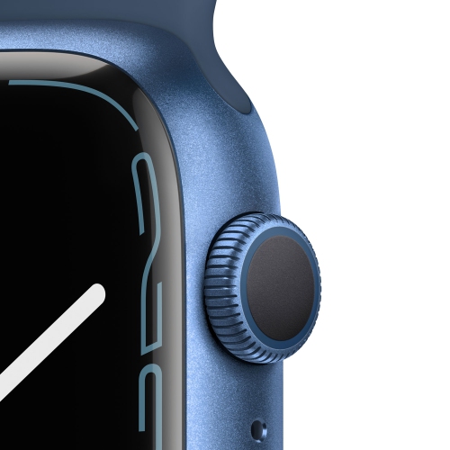 Apple Watch Series 7 (GPS) 45mm Blue Aluminum Case with Abyss Blue Sport Band by APPLE - Refurbished condition - Image 3