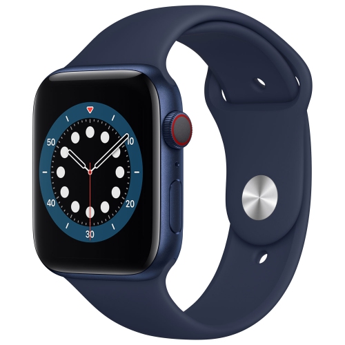 Remis à neuf avec boîtier 44 mm aluminium bleu/bracelet sport bleu marine