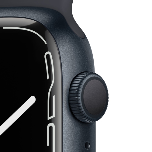 Apple Watch Series 7 (GPS) 45mm Midnight Aluminum Case with Midnight Sport Band by APPLE - Refurbished condition - Image 3