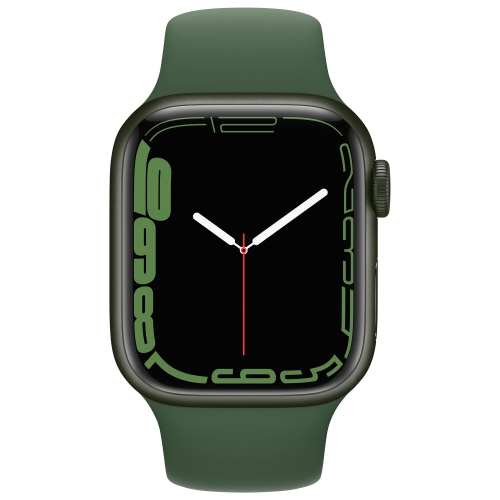 Apple Watch Series 7 (GPS + Cellular) 41mm Green Aluminum Case with Clover Sport Band by APPLE - Refurbished condition - Image 2