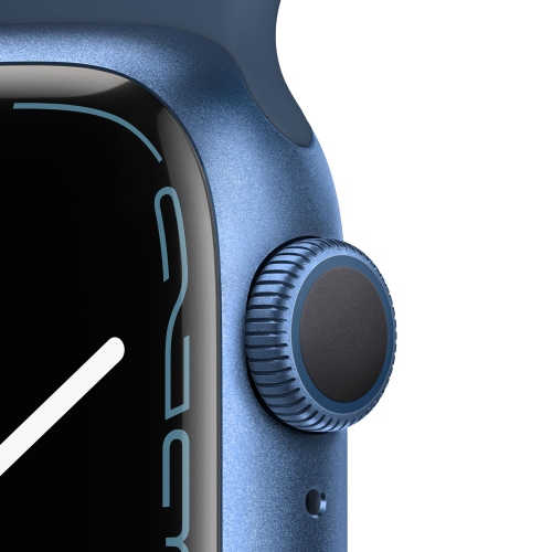 Apple Watch Series 7 (GPS) 41mm Blue Aluminum Case with Abyss Blue Sport Band by APPLE - Refurbished condition - Image 3