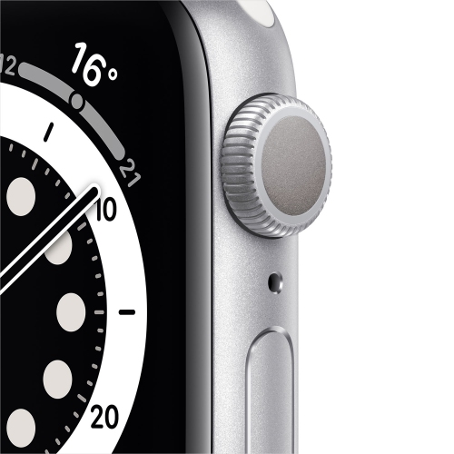 Apple Watch Series 6 (GPS) 40mm Silver Aluminum Case with White Sport Band by APPLE - Refurbished condition - Image 2