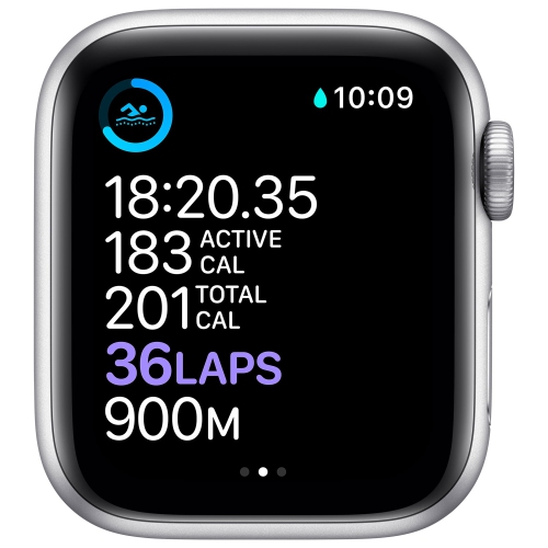 Apple Watch Series 6 (GPS) 40mm Silver Aluminum Case with White Sport Band by APPLE - Refurbished condition - Image 6