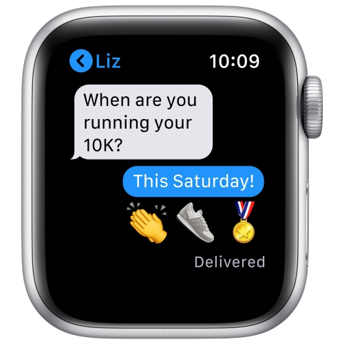 Apple Watch Series 6 (GPS) 40mm Silver Aluminum Case with White Sport Band by APPLE - Refurbished condition - Image 7