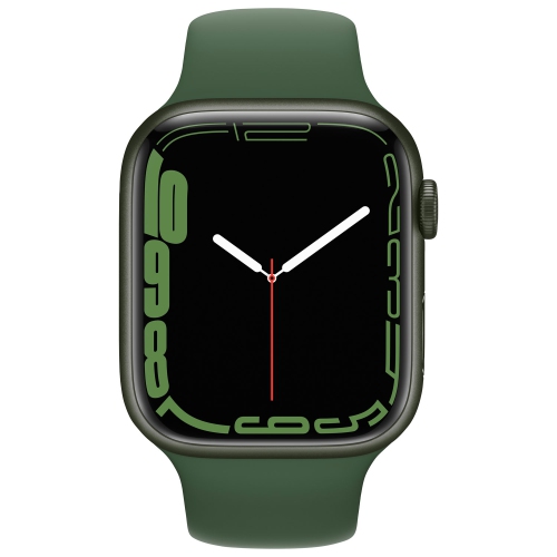 Apple Watch Series 7 (GPS + Cellular) 45mm Green Aluminum Case with Clover Sport Band by APPLE - Refurbished condition - Image 2