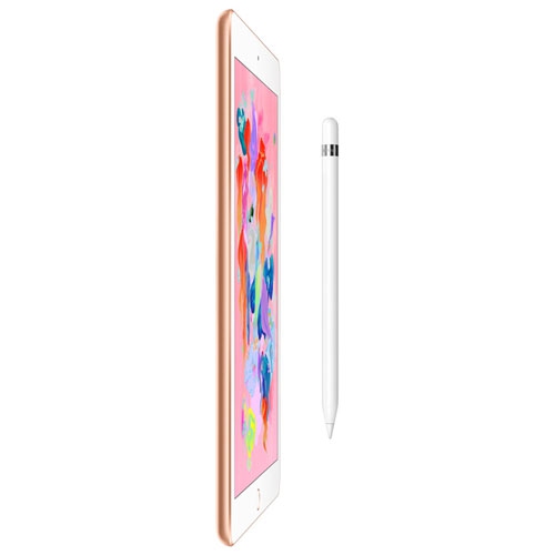 Apple iPad 9.7" 128GB with Wi-Fi - Gold (6th Generation) by APPLE - Refurbished condition - Image 3