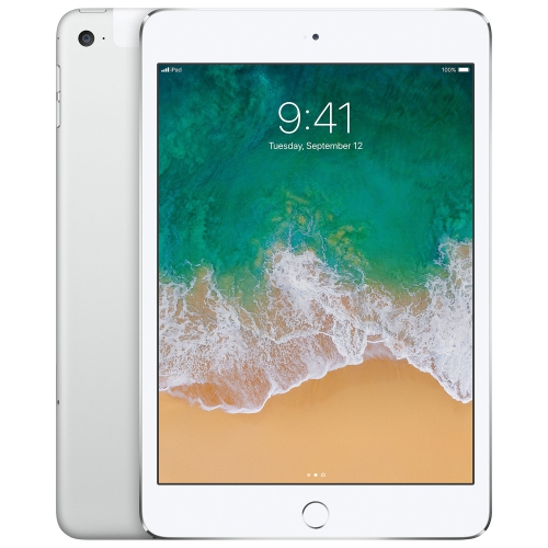 Refurbished - Apple iPad mini 4 128GB With Wi-Fi & 3G/4G/4G LTE - Silver
