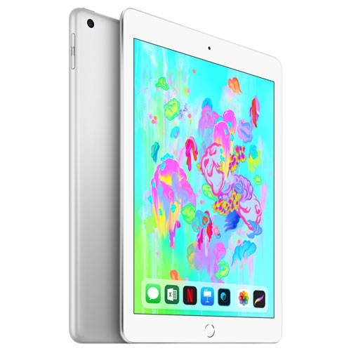 Apple iPad 9.7" 32GB with Wi-Fi - Silver (6th Generation) by APPLE - Refurbished condition - Image 2