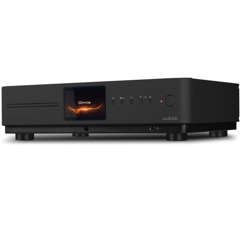 Audiolab Omnia Stereo integrated amplifier with built-in CD player, DAC, Wi-Fi, and Bluetooth
