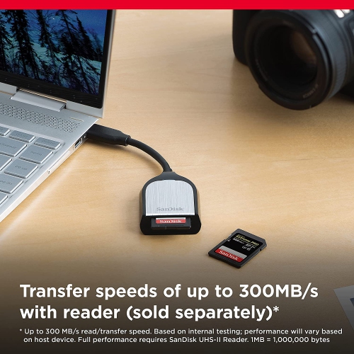 SanDisk 64GB Extreme Pro SDXC UHS-II Memory Card 300 MB/s -