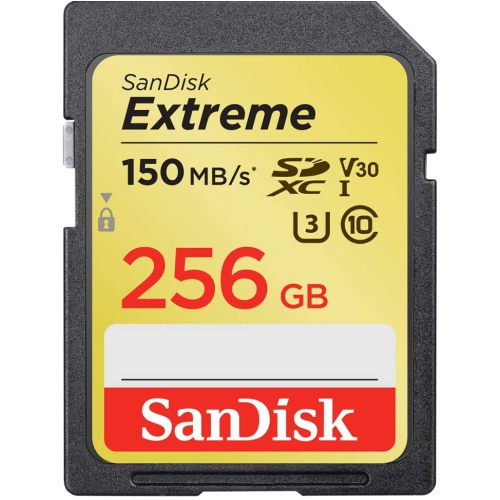 SanDisk 256GB Extreme SDXC Memory Card -