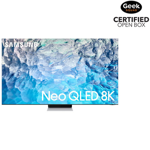 Téléviseur intelligent Tizen QLED UHD 8K de 65 po de Samsung - Acier inoxydable - Boîte ouverte