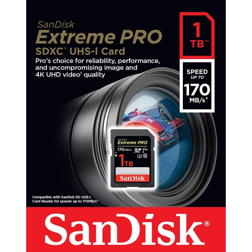 SanDisk 1TB Extreme PRO SDXC Memory Card -