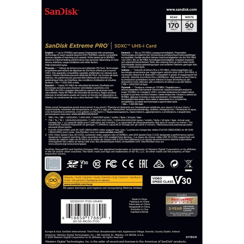 SanDisk 1TB Extreme PRO SDXC Memory Card -