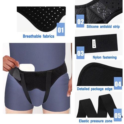 Hernia Support Belt Single/Double Side Inguinal Hernia Truss For Men