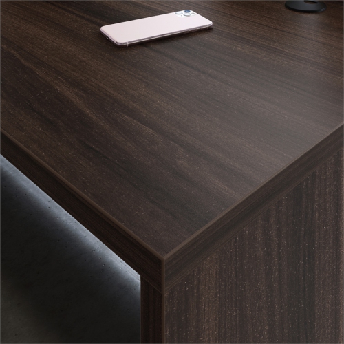 Sauder Affirm Engineered Wood 60" x 24" Computer Desk in Noble Elm/Brown