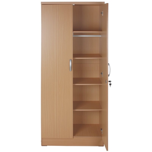 Better Home Products Harmony Wood Two Door Armoire Wardrobe Cabinet Beech Maple