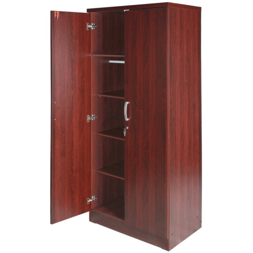 Better Home Products – Armoire en bois à deux portes Harmony, acajou