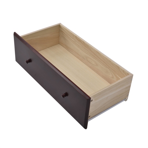 Better Home Products Isabela Solid Pine Wood 4 Drawer Chest Dresser in Mahogany