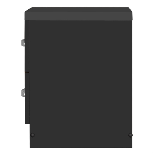 Table de chevet à 2 tiroirs en bois synthétique Cindy de Better Home Products - Noir