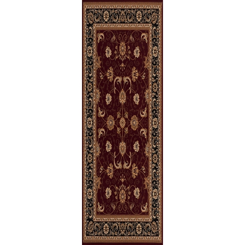 RUG BRANCH  Majestic Traditional Oriental Runner Rug (2X4 Feet)- 2'3" X 4' In Red