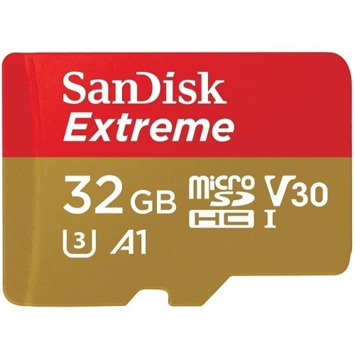 SanDisk 32GB Extreme Micro SDXC Memory Card - + Adapter
