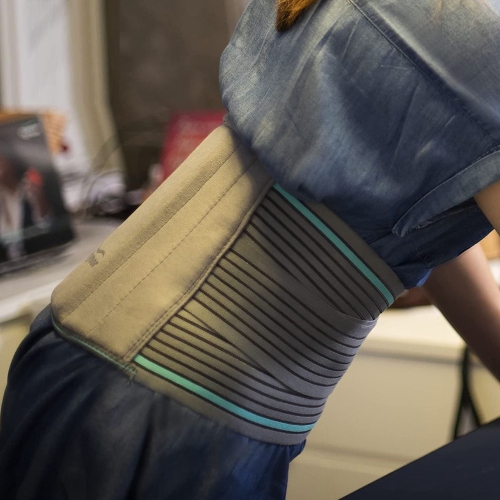 Breathable Waist Lumbar Lower Back Support Belt With Dual Adjustable Straps