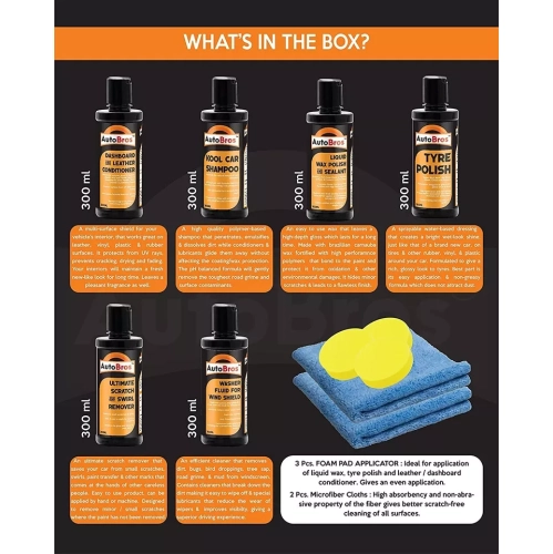 11pcs Auto Bros Large Car Care Kit Fine Body Compound Repair Polish Paint Remover Care , Car Care Detailing Car Kit